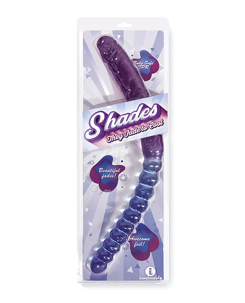 Sombras Jelly TPR Gradiente Doble Dong - Azul/Violeta