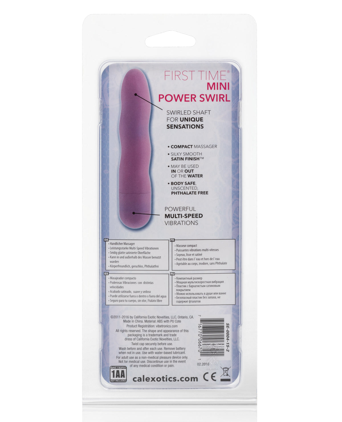 Första gången Mini Power Swirl - Rosa
