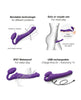Load image into Gallery viewer, Strap On Me Vibrating Bendable Strapless Strap On Medium - Purple
