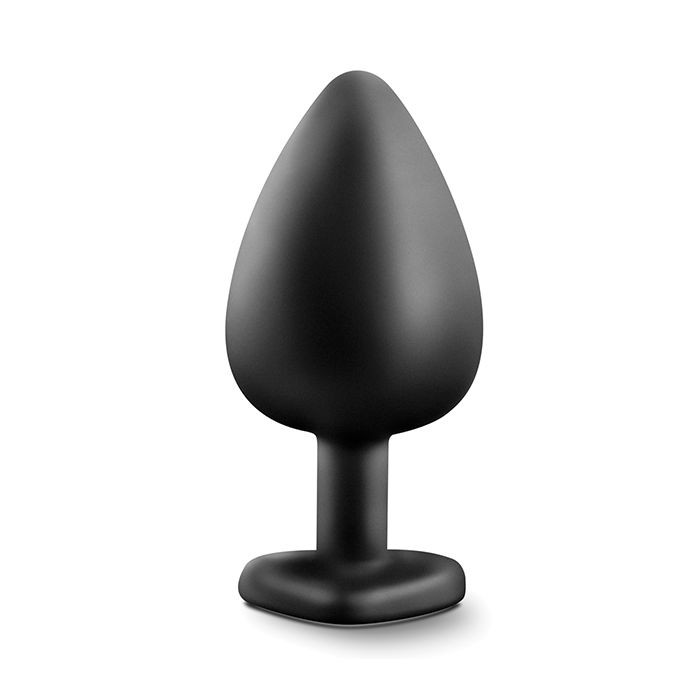Blush Temptasia Bling Plug w/Gem Large - Black