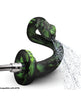 Afbeelding laden in Galerijviewer, Creature Cocks Spitting Serpent Silicone Enema Snake - Black/Green

