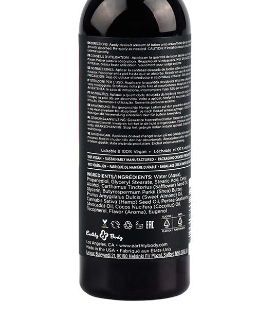 Loción comestible Earthly Body Hemp Seed by Night - 2 oz Sandía