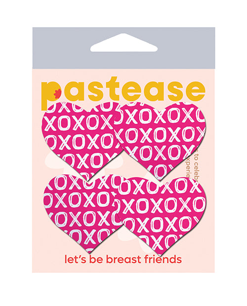 Pastease Petites XO Hearts Pink Nipple Pasties One Size