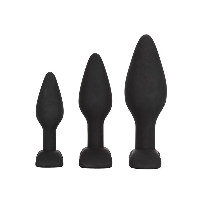 Load image into Gallery viewer, Silicone Anal Exerciser Kit - Black
