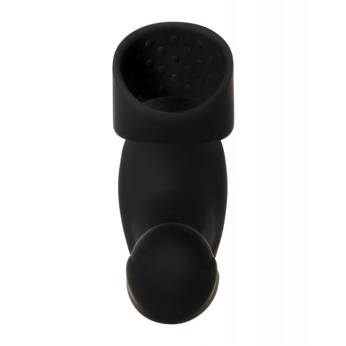 Vibrador de próstata recargable Zero Tolerance Strapped & Tapped - Negro