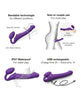 Load image into Gallery viewer, Strap On Me Vibrating Bendable Strapless Strap On Large - Purple
