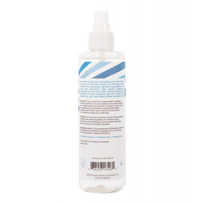 Spray Limpiador de Juguetes Antes y Después - 8.5 oz