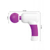 Load image into Gallery viewer, Pretty Love Super Power Fun Gun Massager - White/Fuchsia
