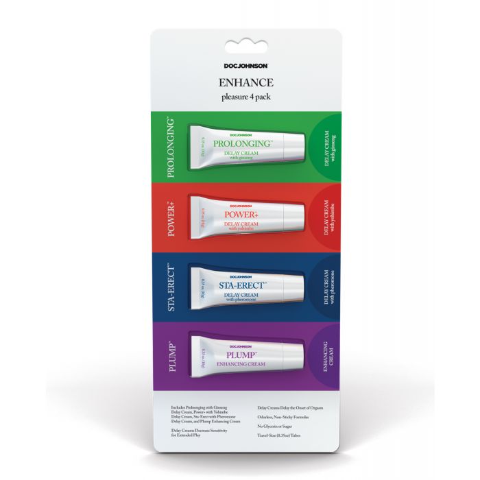 Enhance Pleasure Assorted Pack of 4 Penis Enhancement Creams