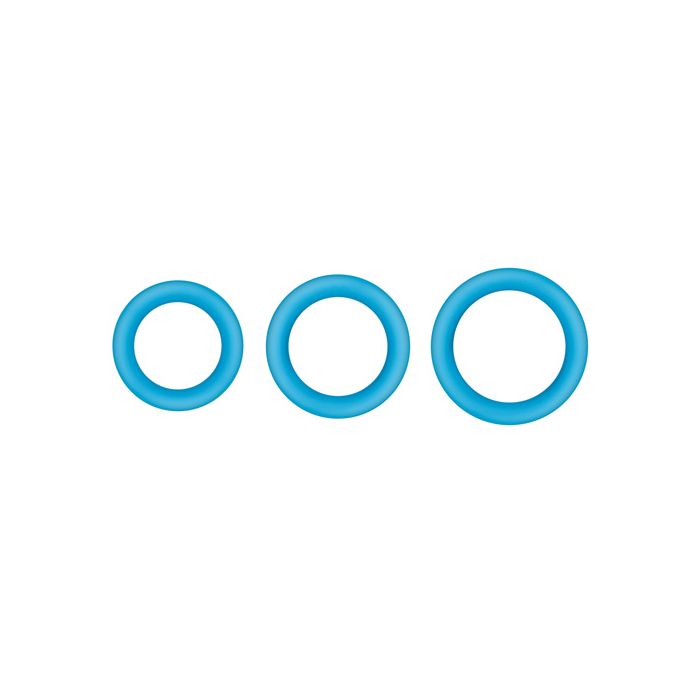 Inel Mare pentru Penis Firefly Halo - Albastru