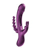 Cargue la imagen en el visor de la galería, Trilux Kinky Finger Rabbit Vibrator w/Anal Beads - Purple
