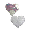 Load image into Gallery viewer, Pastease Color Changing Flip Sequins Heart - Pearl/White O/S
