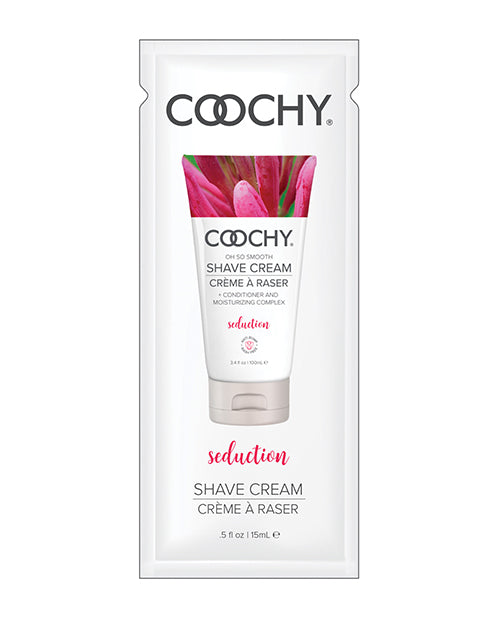 COOCHY Shave Cream Foil - .5 oz Seduction Honeysuckle/Citrus