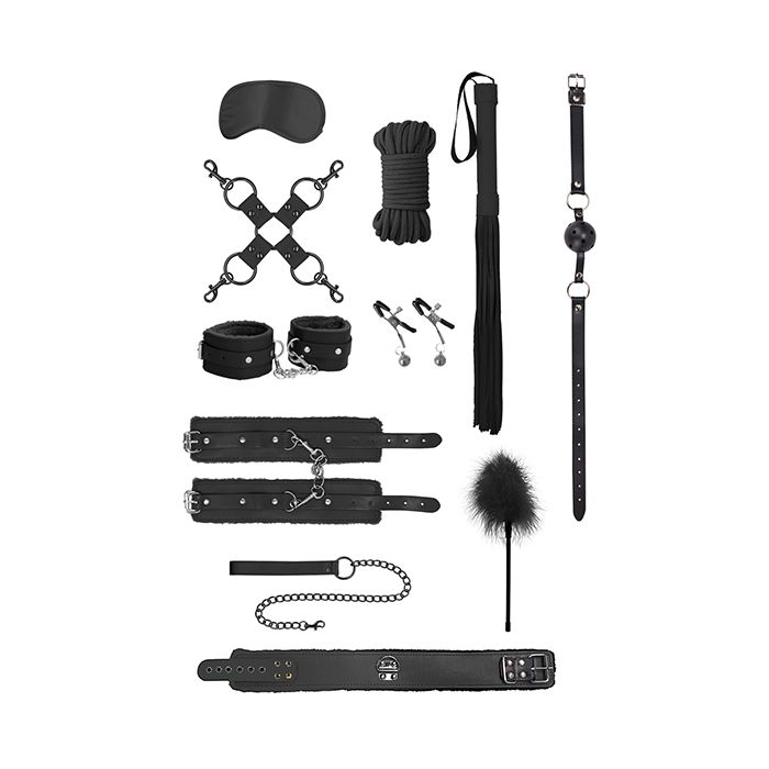 Shots Ouch Intermediate Bondage Kit - Black