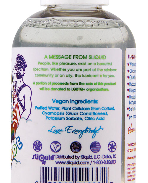 Sliquid Naturals Sparkle Pride Water Based Lubricant 2 Oz