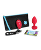 Load image into Gallery viewer, b-Vibe Vibrating Heart Plug M/L - Red
