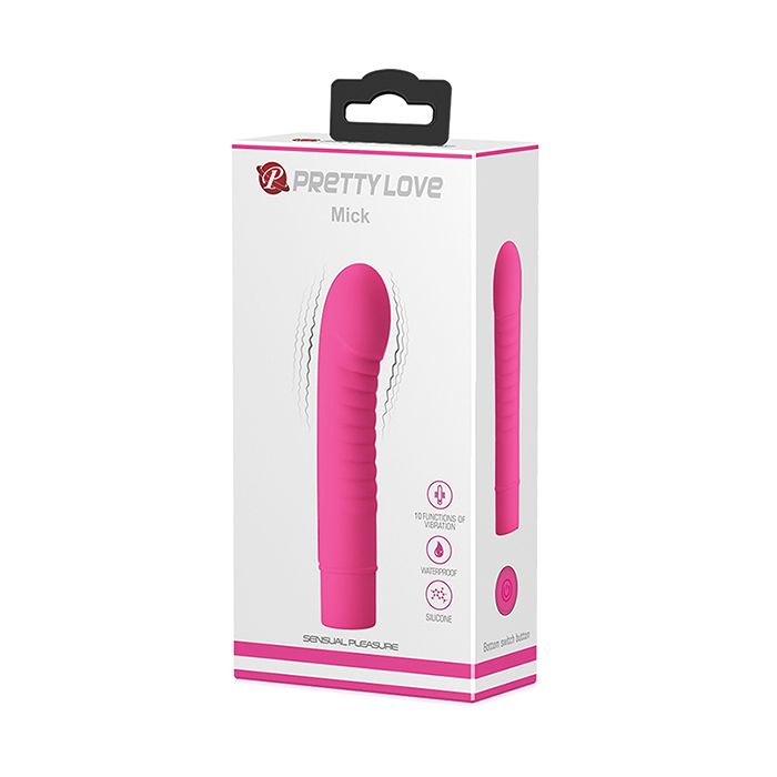 Pretty Love Mick 10 Function Vibrator - Fuchsia