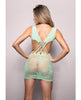 Load image into Gallery viewer, Vixen Yours Truly Strappy Floral Knit Crossover Dress - Mint O/S
