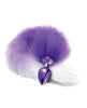 Cargue la imagen en el visor de la galería, Nixie Metal Butt Plug With Faux Fur Tail Purple Metallic
