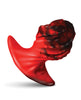 Load image into Gallery viewer, Creature Cocks Dragonspawn Silicone Butt Plug Medium - Black/Red
