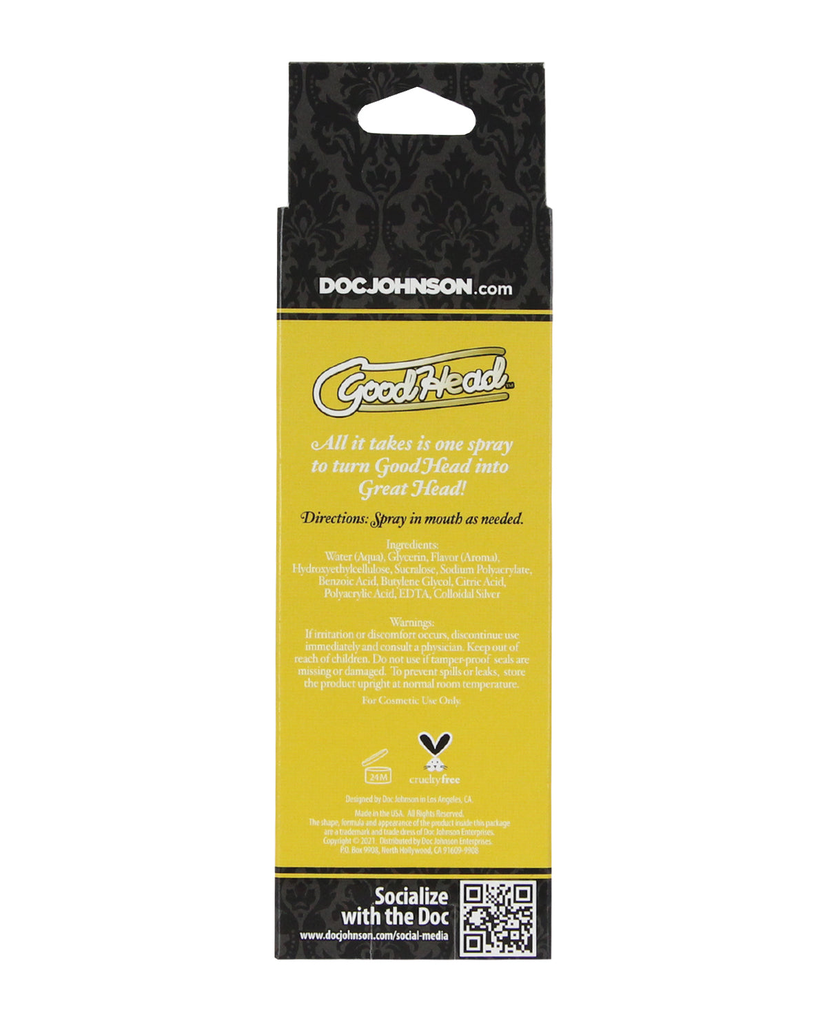 GoodHead Juicy Head Dry Mouth Spray Pineapple 2 Oz