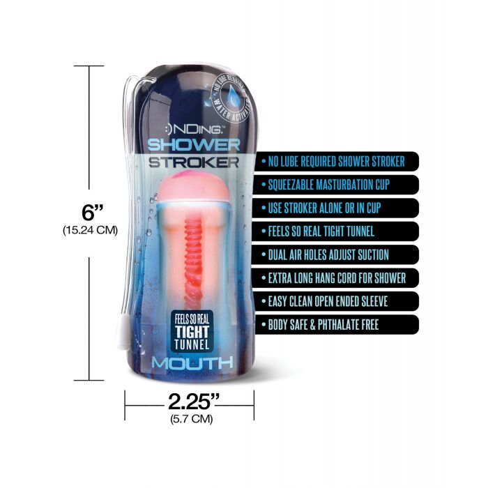 Shower Stroker Mouth - Ivory