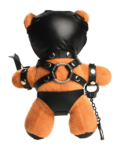 Master Bear Keychain Plush With Bondage Gear Travel Companion