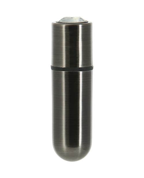 First Class Mini Rechargeable Bullet With Crystal Gun Metal