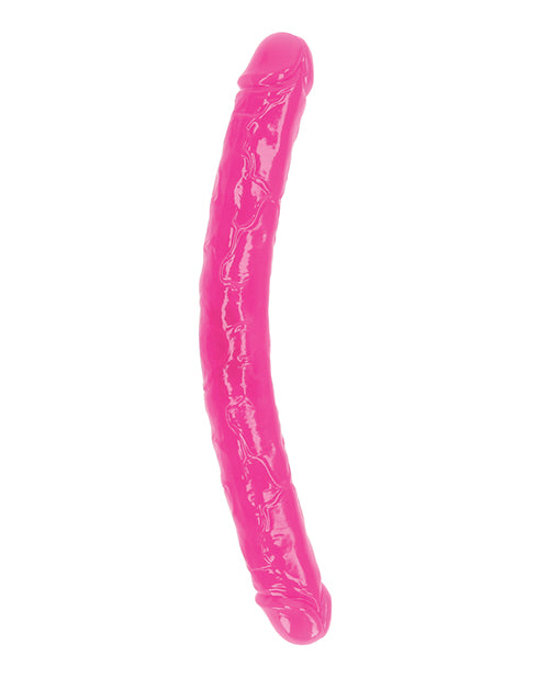 Shots RealRock 15" Doppio Dong Luminoso al Buio - Rosa Neon