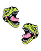 Load image into Gallery viewer, Neva Nude Black Light  Dinosaur Pasties - Green O/S
