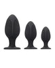 Carica l'immagine nel visualizzatore Galleria, Shots Ouch Diamond Shape Butt Plug Set - Black
