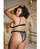 Load image into Gallery viewer, Allure Lace Peek a Boo Bralette &amp; Panty Black QN
