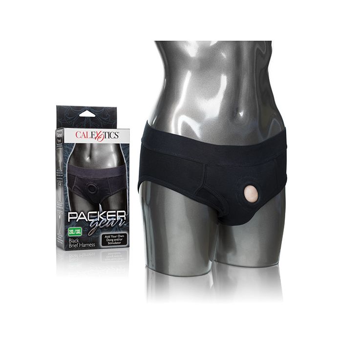 Packer Gear Brief Harness 2XL/3XL - Black