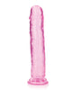 Load image into Gallery viewer, Shots RealRock Realistic Crystal Clear 10" Straight Dildo - Pink
