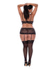 Carica l'immagine nel visualizzatore Galleria, Ooh La Lace Bralette, Garter Skirt &amp; G-String Black QN
