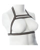Load image into Gallery viewer, Gender Fluid Silver Lining Harness - S-L Black/Silver
