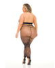 Load image into Gallery viewer, Pink Lipstick Gives You Hell Halter Bra, Pantyhose &amp; G-String Black QN
