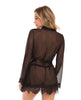 Load image into Gallery viewer, Provence Short Robe - Black L/XL
