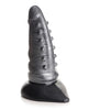 Load image into Gallery viewer, Creature Cocks Beastly Tapered Bumpy Silicone Dildo - Silver/Black
