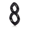 Load image into Gallery viewer, Crazy 8 Enhancer Double Cock Ring - Black
