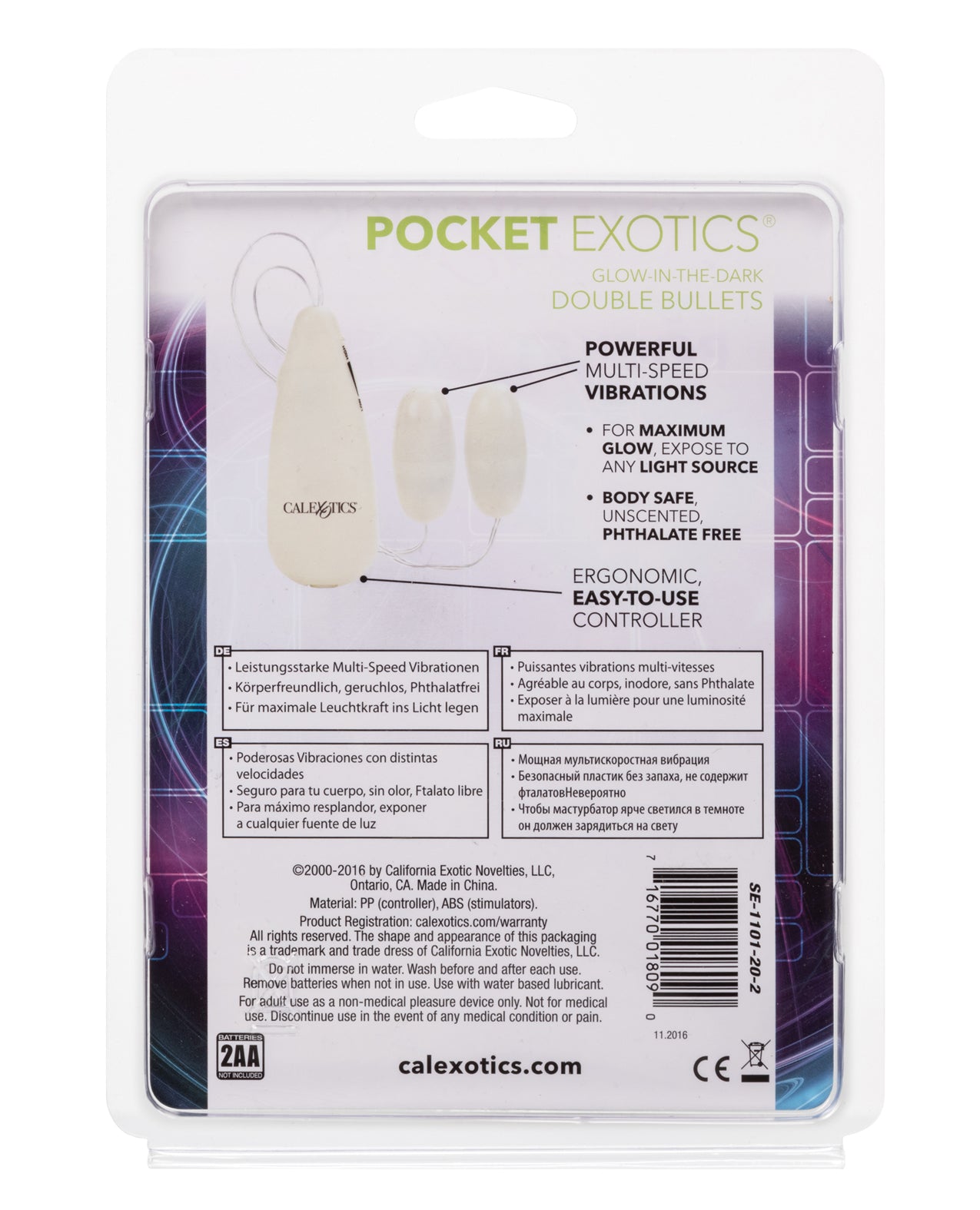 Pocket Exotics lysande i mörkret dubbla kulor