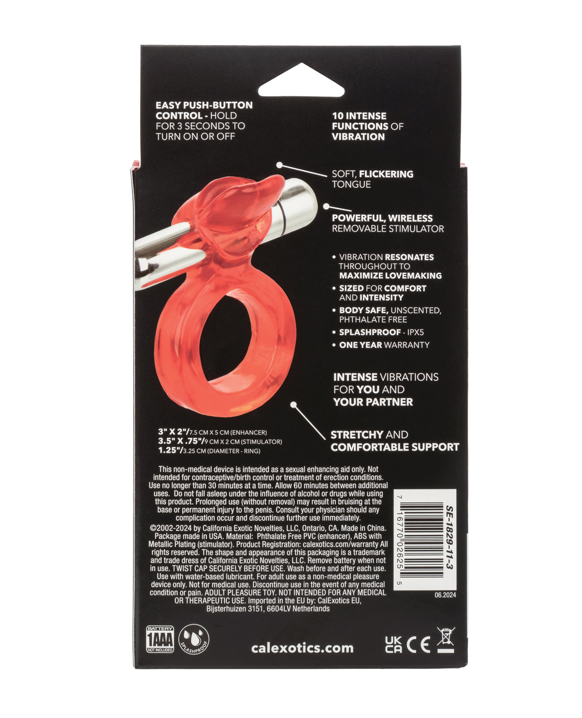 Trådlös Klitorisvibrator - Röd