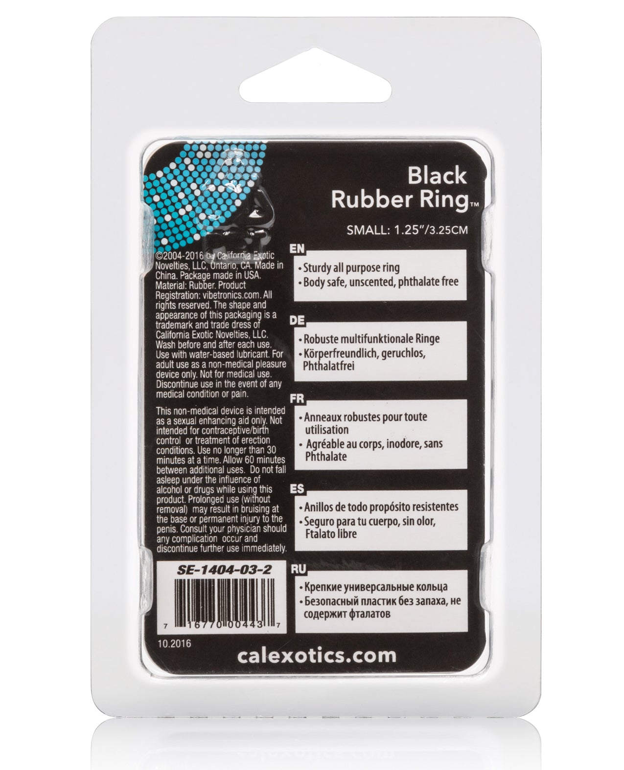 Zwarte rubberen ring - Klein