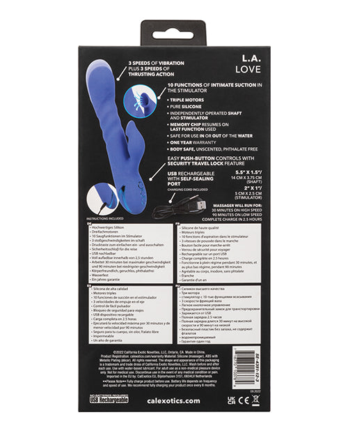 California Dreaming LA Love Massager With 10 Suction Functions And Thrust