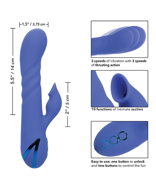 California Dreaming LA Love Massager With 10 Suction Functions And Thrust