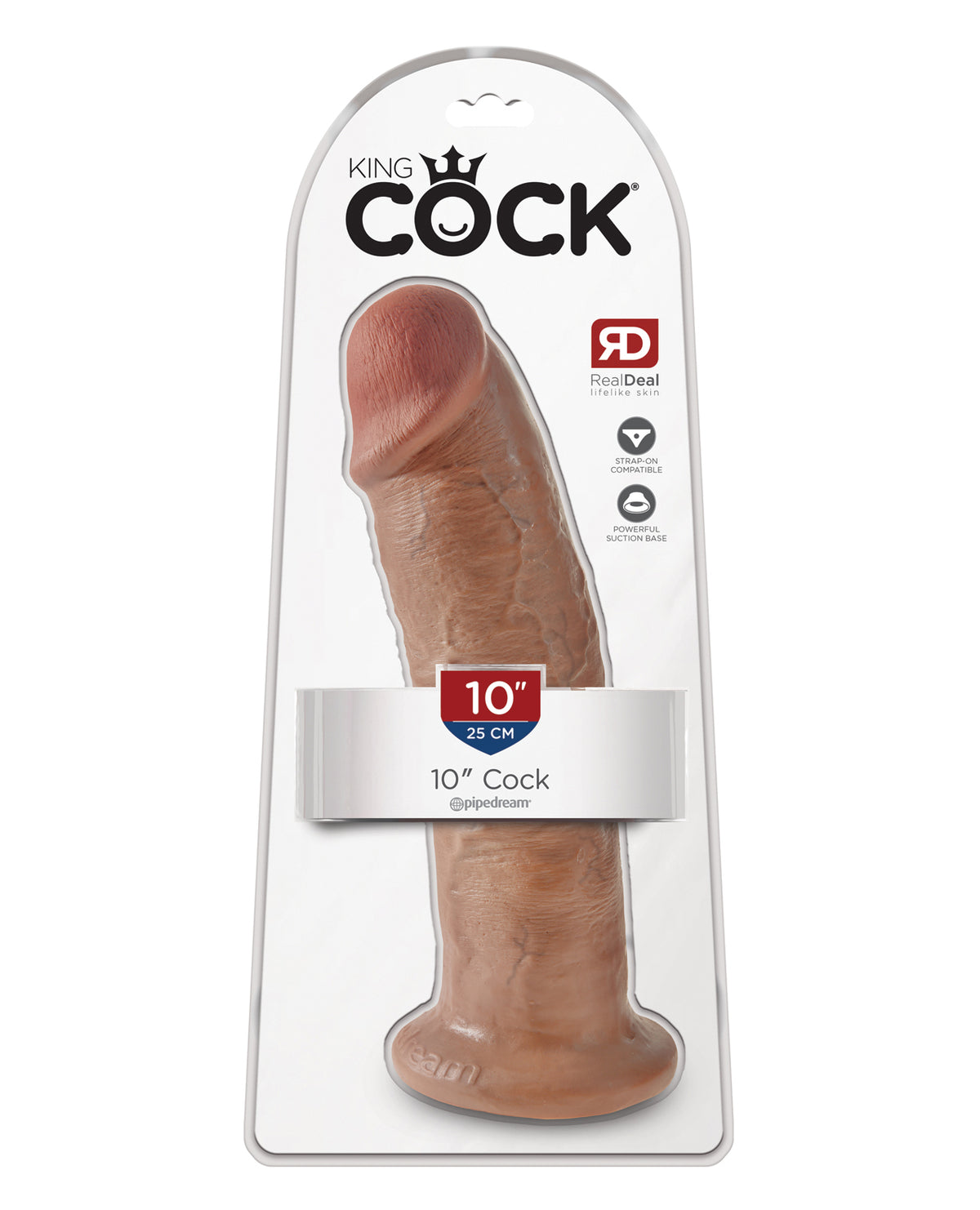 King Cock 10" Pene - Tan