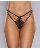 Load image into Gallery viewer, Adore Dreaming Lace Thong Black O/S
