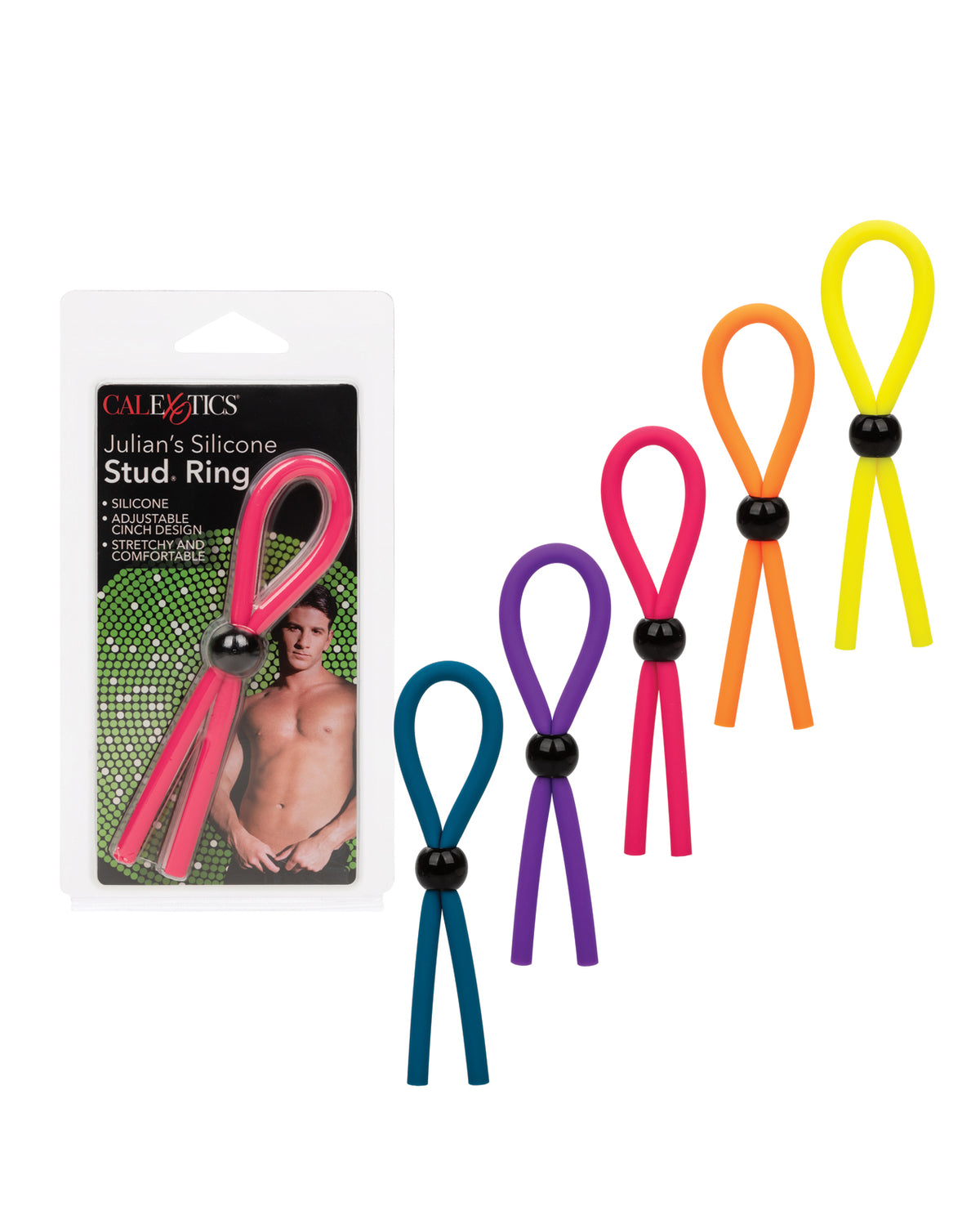 Julian's Silicone Stud Ring Assorted Colors Adjustable Enhancer