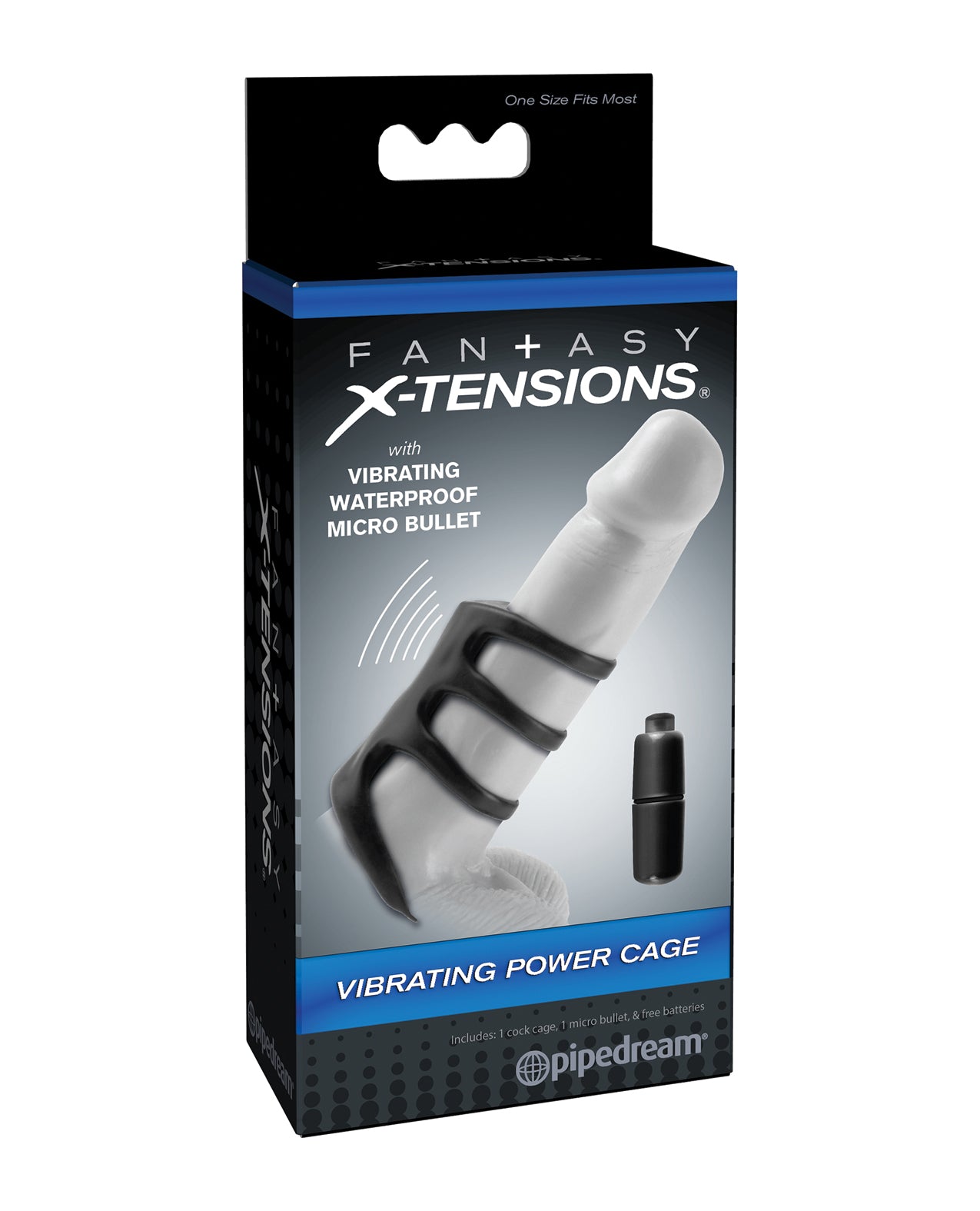 Fantasy X-tensions Vibrerende Power Bur - Sort