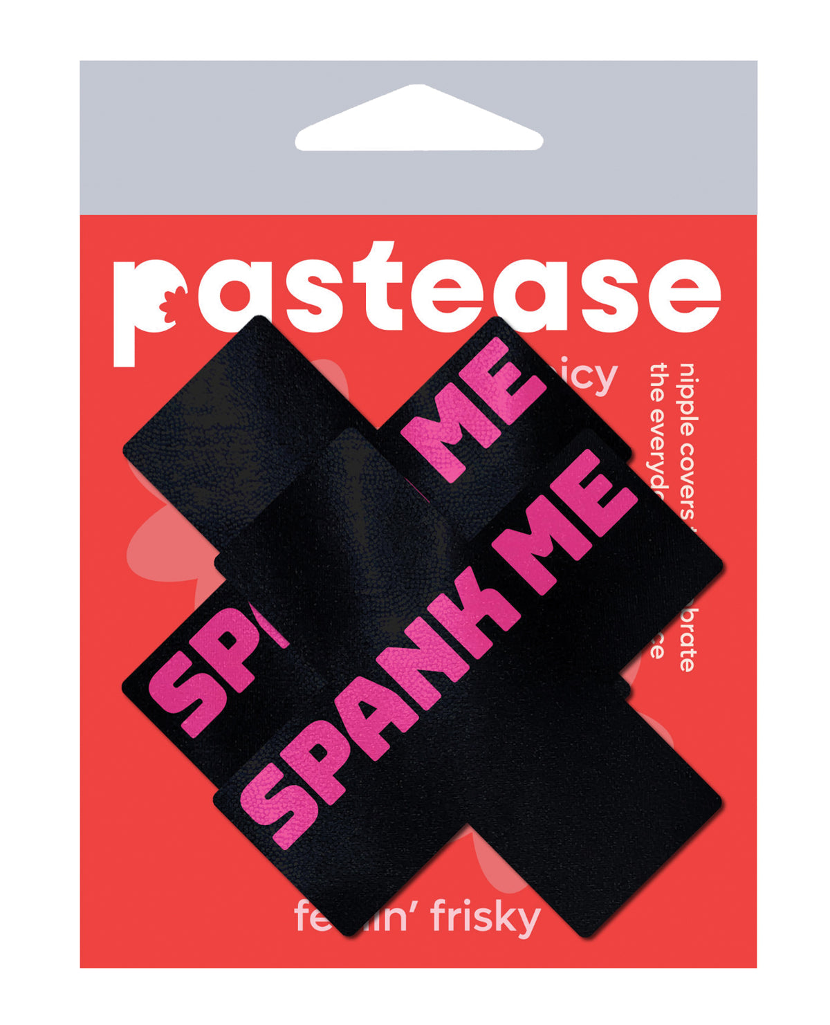 Pastease Spank Me Plus Preto Rosa Tamanho Único Acessório Fetiche